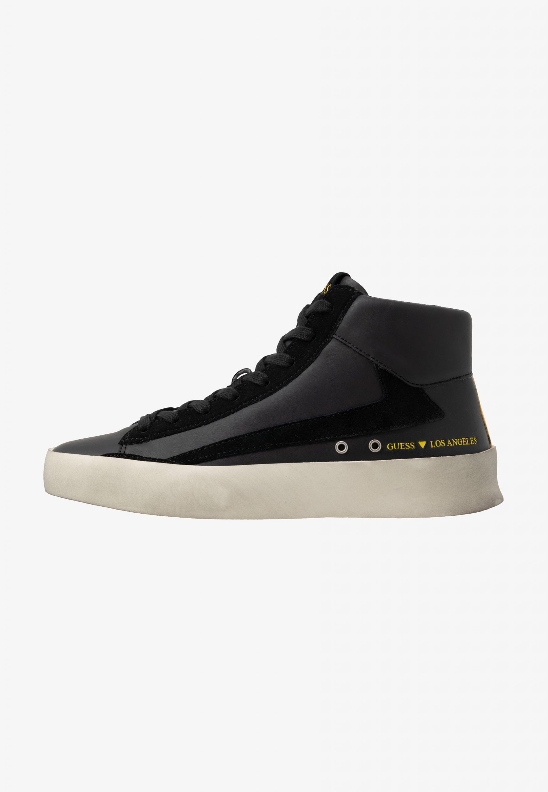 Guess Sneakers Uomo MOD. FM5NGL, Nere, Chiusura Con Lacci, Tacco Piatto, Vestibilità Normale