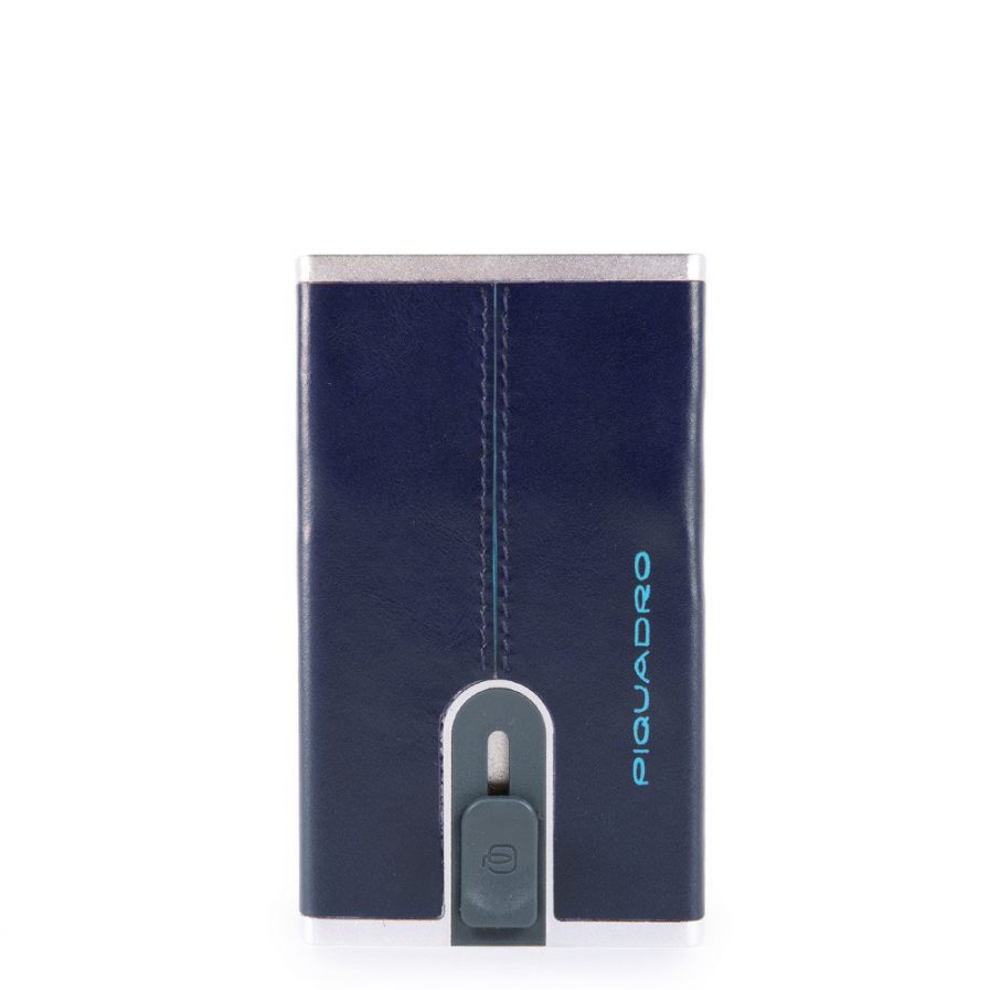 Piquadro Compact wallet per banconote e carte di credito Blue Square col. blu notte