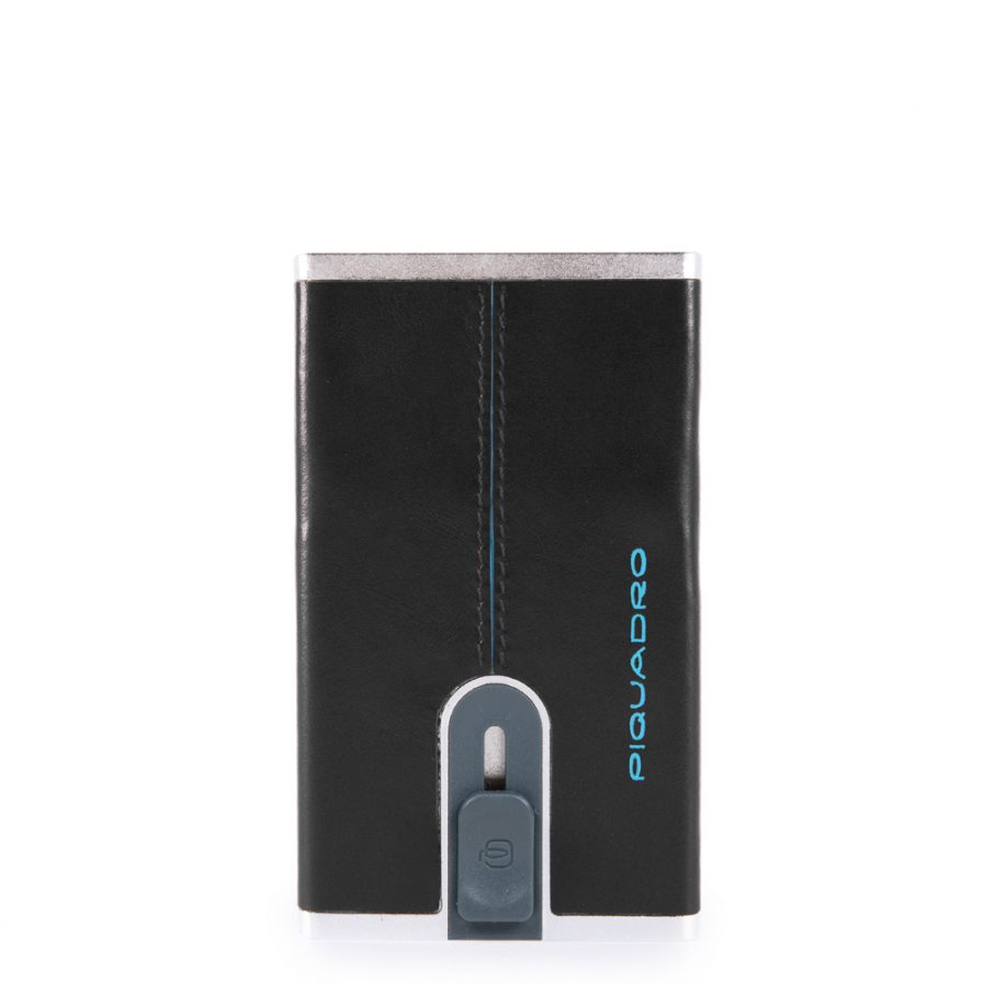 Piquadro Compact wallet per banconote e carte di credito Blue Square col. nero
