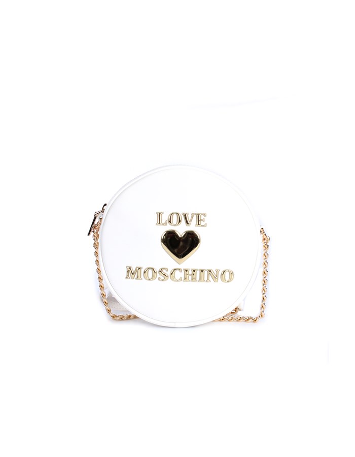Love Moschino tracolla tonda bianca padded heart Tersicore Crotone